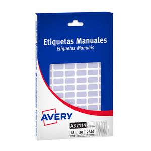ETIQUETA AVERY 8,1x15,8mm LILA PASTEL