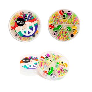 SET DE BIJOU LOOKMANIA CAJA CIRCULAR 6 DIVISIONES OJITOS