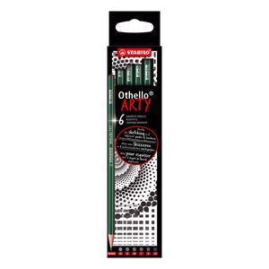 LAPIZ STABILO OTHELLO ARTY WALLET x 6 GRAD. 2B-B-HB-F-H-2H