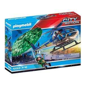 POLICIA PLAYMOBIL PERSECUCION EN PARACAIDAS