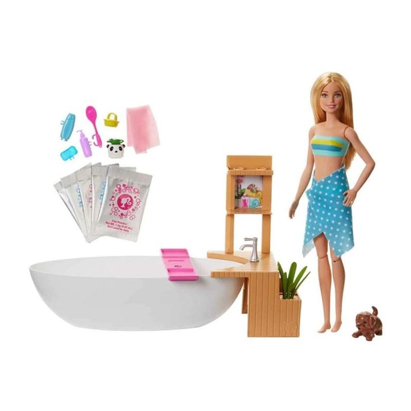 MUNECA BARBIE BANO DE ESPUMA Tomy