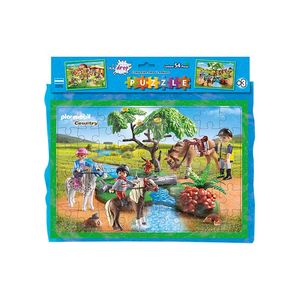 ROMPECABEZAS 50x35 PLAYMOBIL WILD LIFE 54 PZAS. EN CAJA