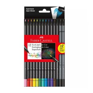 LAPICES FABER CASTELL SUPERSOFT x 12 LARGOS