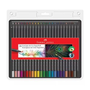 LAPICES FABER CASTELL SUPERSOFT x 24 LARGOS