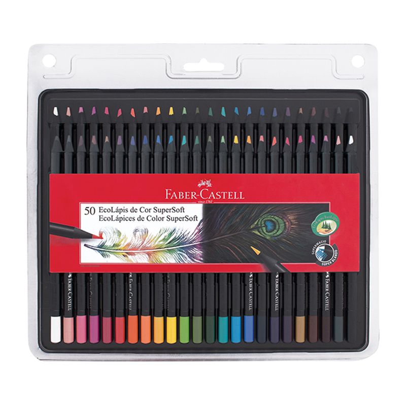 Lapiz Faber Castell Super Soft X 50 Lapices Colores Largos