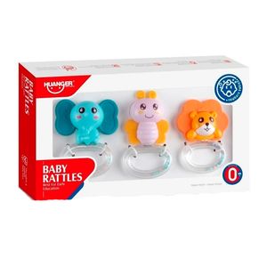 SONAJERO ANIMALITOS X 3 EN CAJA