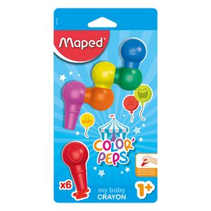 CRAYONES MAPED COLOR PEPS BABY x 6
