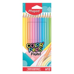 LAPICES MAPED COLOR PEPS PASTEL x 12 LARGOS