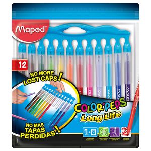 MARCADOR MAPED COLOR PEPS LONGLIFE INNOVATION x 12 LARGOS