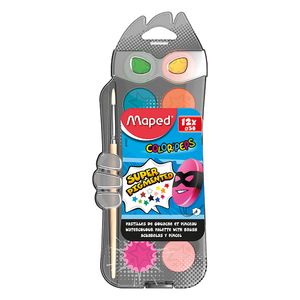 ACUARELA MAPED COLOR PEPS SUPER x 12 + PINCEL