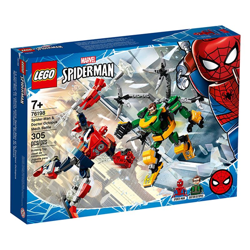 BLOQUE LEGO SPIDERMAN Y DOCTOR OCTOPUS MECH BATTLE 305pzas - Tomy