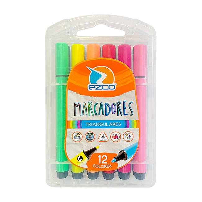 KIT BIC MARCADORES TONOS PASTEL x 12 unidades. - Tomy