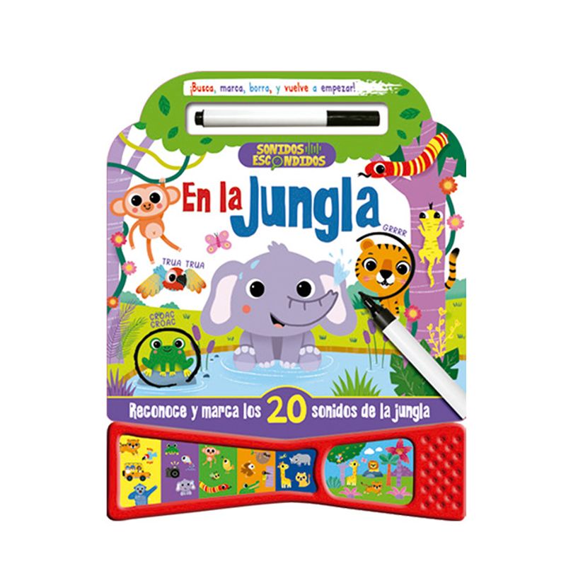 LIBRO LATINBOOKS SONIDOS ESCONDIDOS EN LA JUNGLA - Tomy