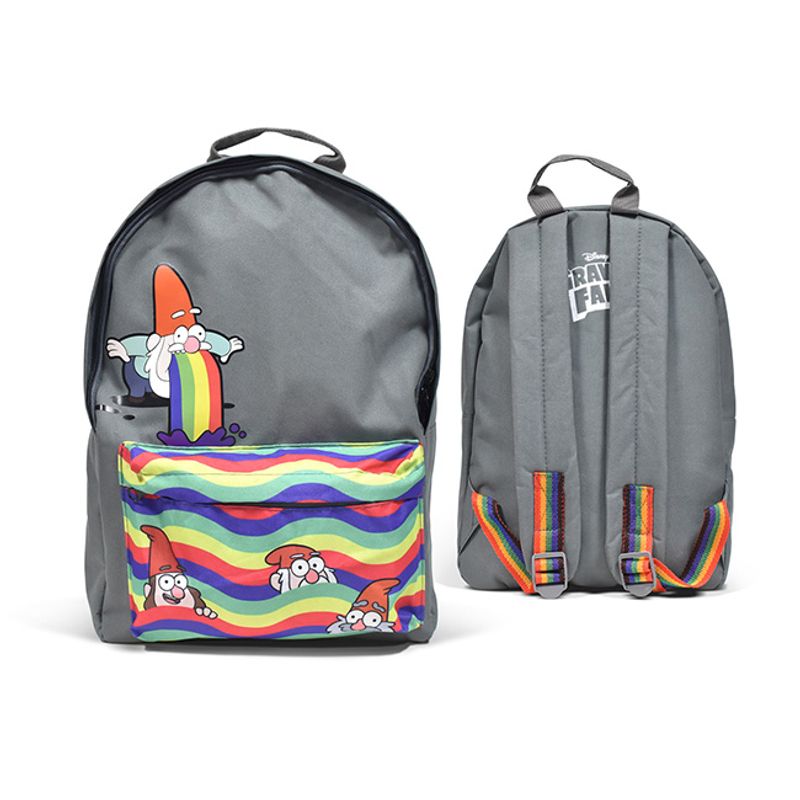 cráter primer ministro Contable MOCHILA ESPALDA GRAVITY FALLS DUENDES ARCOIRIS 42CM - Tomy