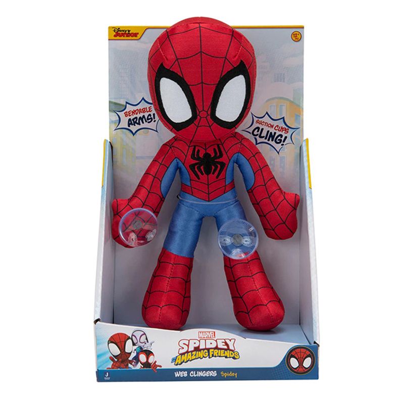 PELUCHE SPIDEY POSABLE CON VENTOSAS 25cm. - Tomy