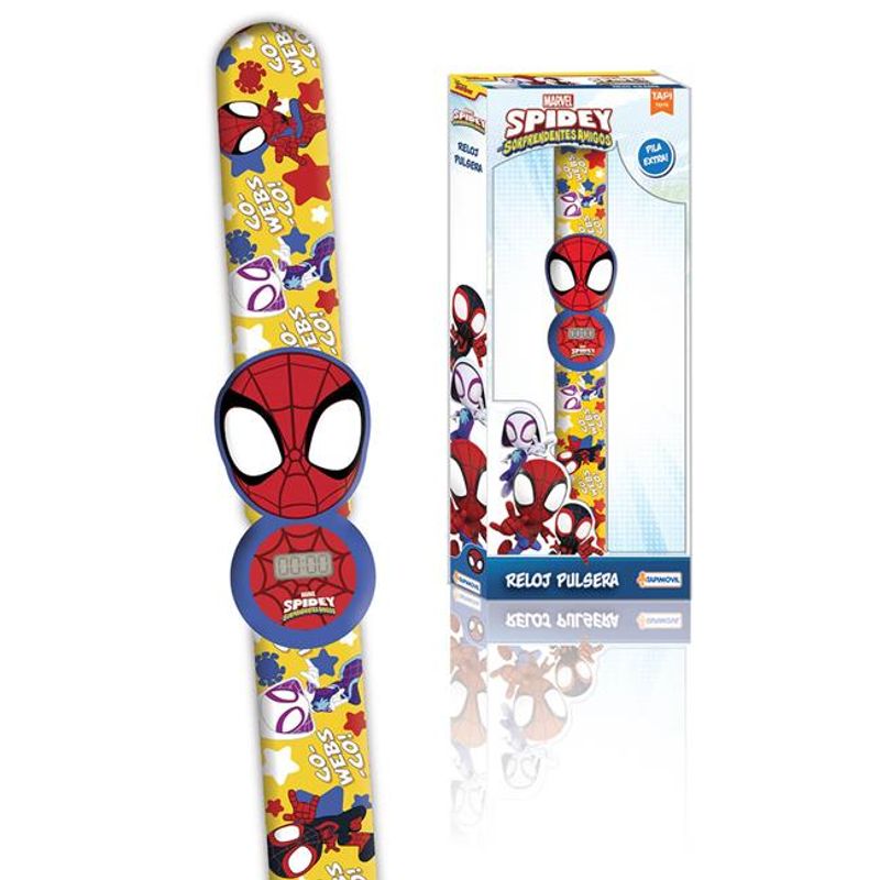 Disney Despertador Digital Proyector Spiderman Multicolor