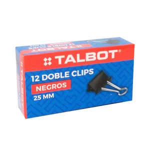 DOBLE CLIP NEGRO 25mm.