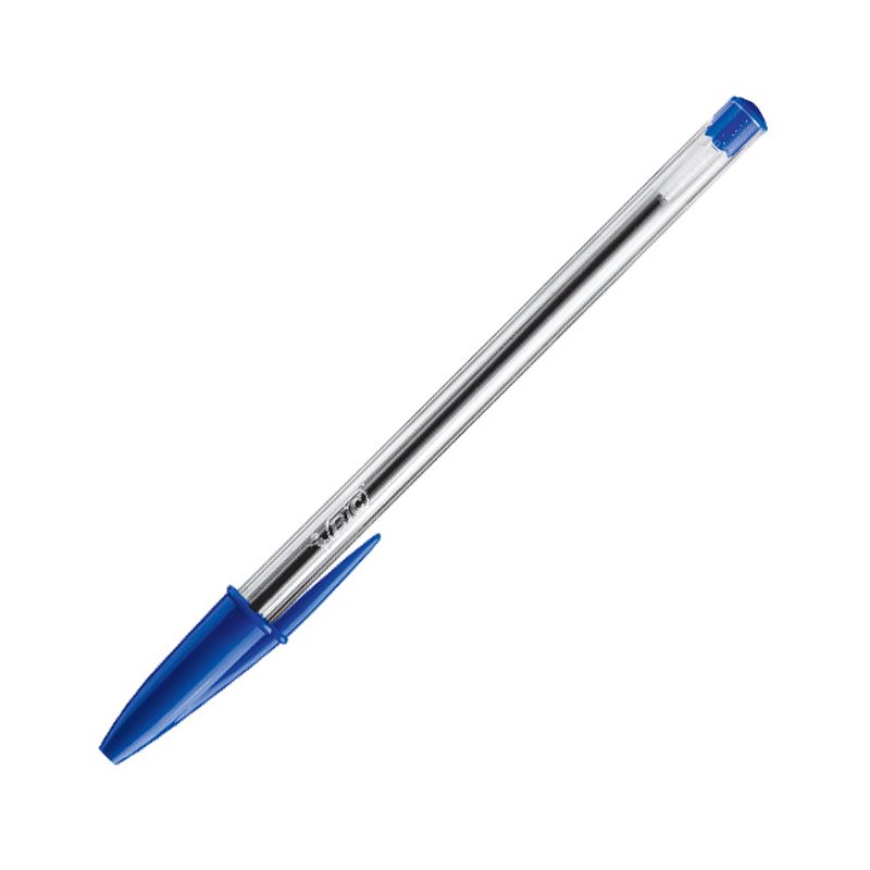 Boligrafo Bic Cristal Metalizado + 2 Recargas Azul Pack. Bolígrafos bic de  tinta . La Superpapelería