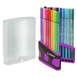 MARCADOR STABILO PEN 68 COLOR PARADE ESTUCHE x 20 ROSA