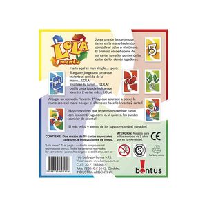 JUEGO DE CARTAS BONTUS PARA LLEVAR LOLA MENTO