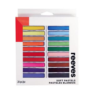 SET PASTEL TIZA REEVES x 24 CORTO