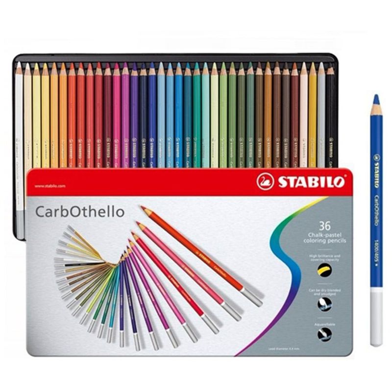 Lapiz Pastel STABILO CARBOTHELLO Lata 36 colores Largos