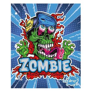 CARPETA N 3 C/CORDON CARTONE ZOMBIES