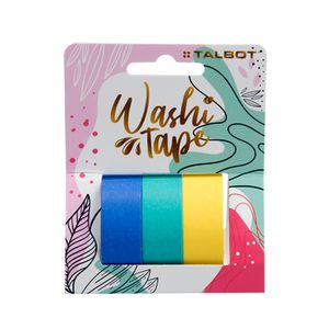 CINTA TALBOT WASHI TAPE 1,5 x 3mts. HANG TAG x 3 SOLID