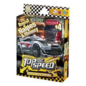 NAIPE TOP SPEED x 50 PLASTIFICADO C/ANOTADOR