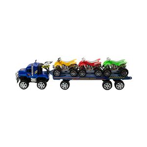 CAMION MOSQUITO FRICCION TRANSPORTER SERVICE 3 CUATRICICLOS 45CM