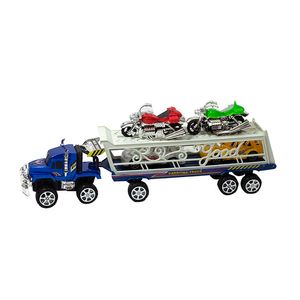 CAMION MOSQUITO FRICCION TRANSPORTER SERVICE 2 AUTO 2 MOTOS 45CM