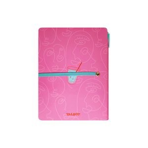 CUADERNO TALBOT 14x19 C/BOL. Y ELAST. CONFIA