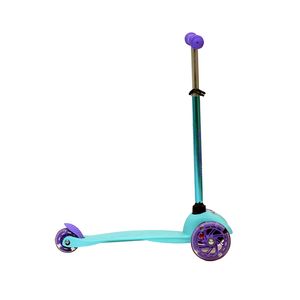MONOPATIN ROCKER MINI 3 RUEDAS TURQUESA Y VIOLETA C/LUZ