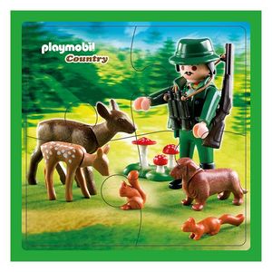 ROMPECABEZAS 16x16 PLAYMOBIL COUNTRY 4 PZAS. EN CAJA