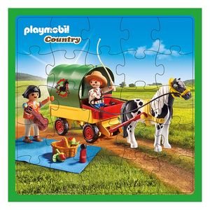 ROMPECABEZAS 32x32 PLAYMOBIL COUNTRY 25 PZAS. EN CAJA