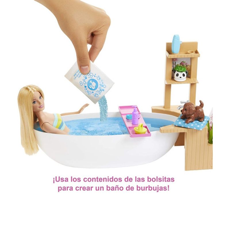 Muñeca baño de online burbujas