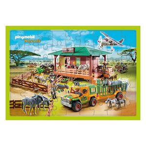 ROMPECABEZAS 50x35 PLAYMOBIL WILD LIFE 54 PZAS. EN CAJA