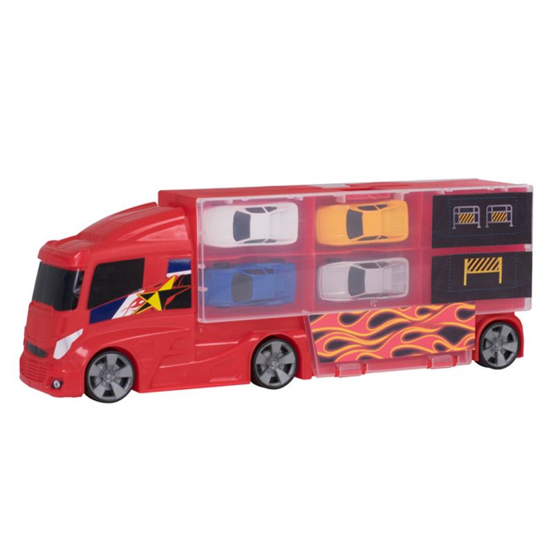 Camion transporta autos juguete outlet