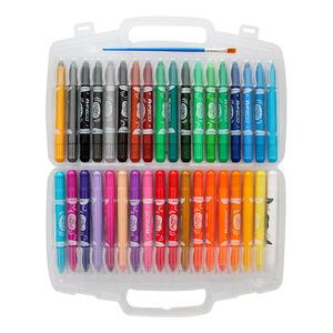CRAYONES GEL EZCO VALIJA x 36 + PINCEL