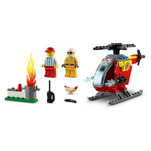 BLOQUE LEGO CITY HELICÓPTERO DE BOMBEROS 53pzas