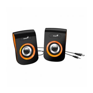 PARLANTE STEREO GENIUS ESCRITORIO USB SP-Q180 NARANJA