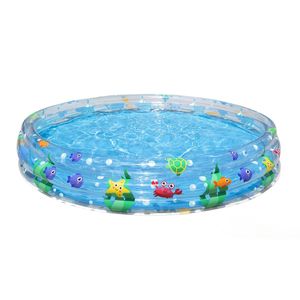 PILETA BESTWAY 3 TUBOS MUNDO MARINO GRANDE 183 X 33 CM.