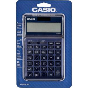 CALCULADORA CASIO ESCRITORIO AZUL MARINO JW-200SC-NY