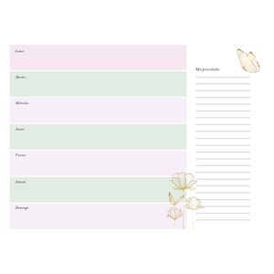 ORGANIZADOR SEMANAL GOOD WEEK 29,7x21cm. 56hjs.