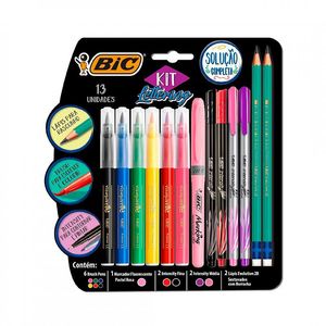 KIT MARCADOR BIC LETTERING x 13u SURT.