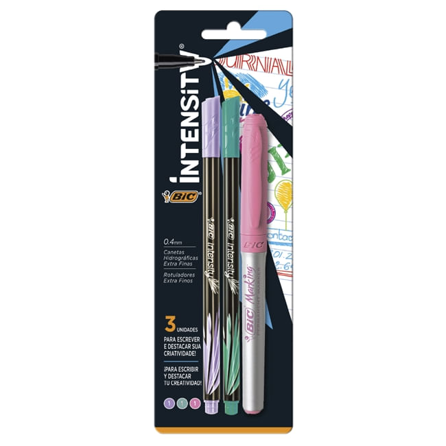 KIT MARCADORES BIC INTENSITY LIBERA TU LADO CREATIVO x34 - Tomy