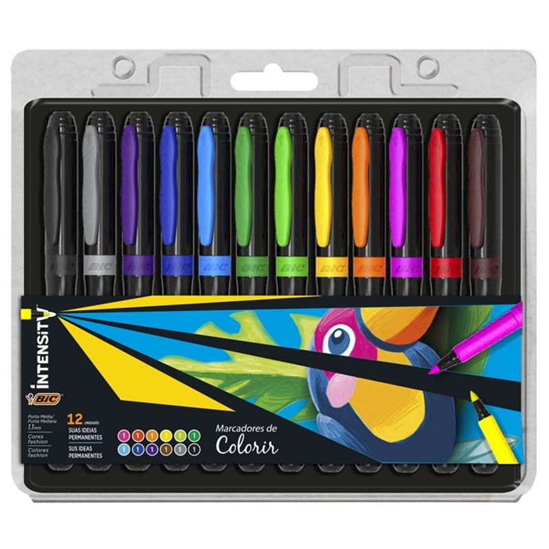 Rotulador Bic intensity estuche de 24 colores surtidos 978035