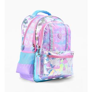 MOCHILA ESPALDA FOOTY UNICORNIO BOLSILLO PVC 45cm. LUZ LED