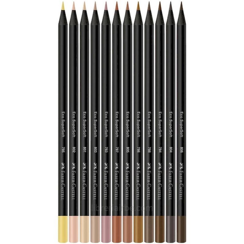 LAPICES FABER CASTELL SUPERSOFT x 24 LARGOS - Tomy
