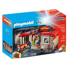 PLAY SET PLAYMOBIL CITY ACTION ESTACION DE BOMBEROS